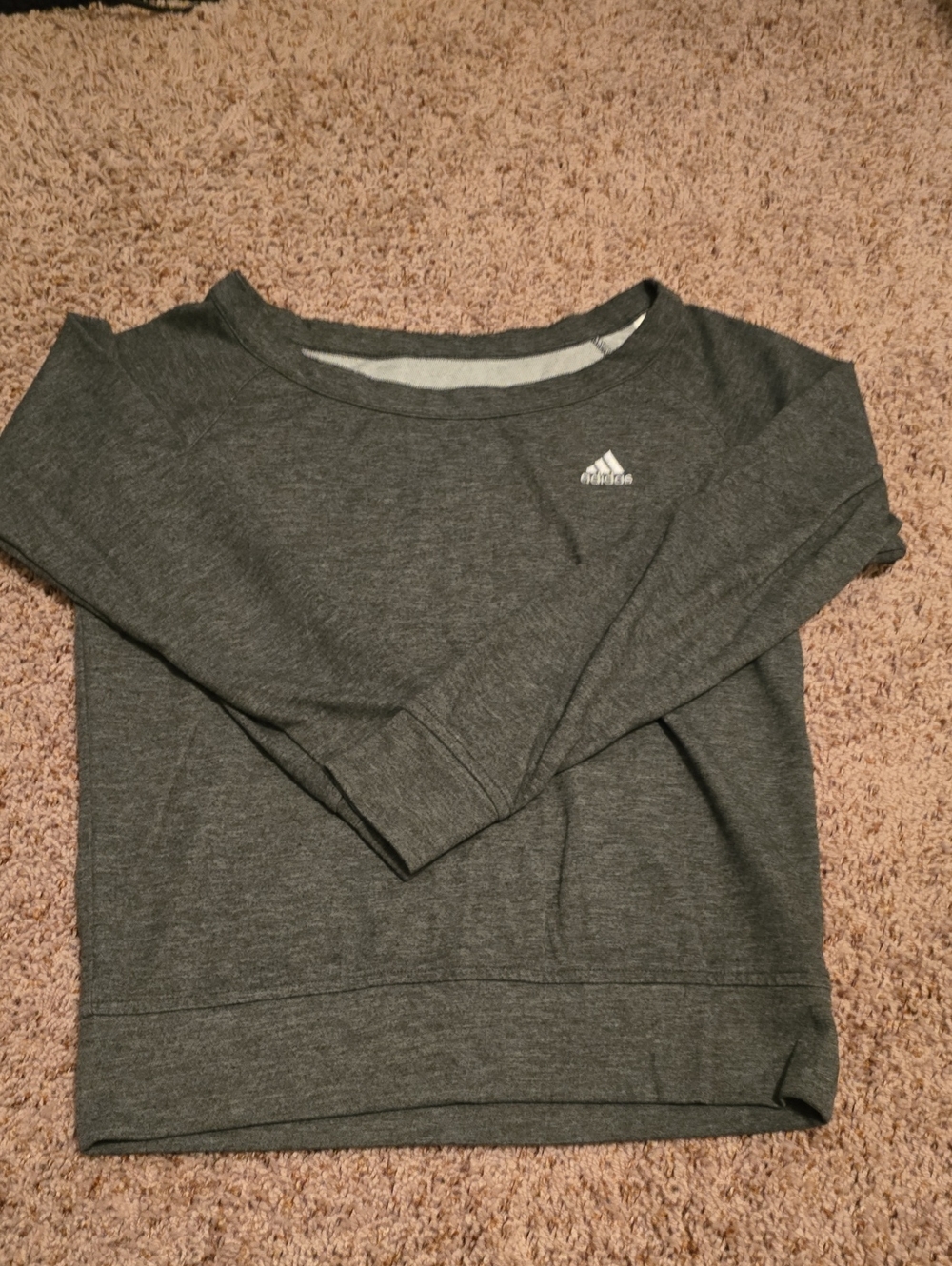 adidas Women's Charcoal Crewneck Sweatshirt